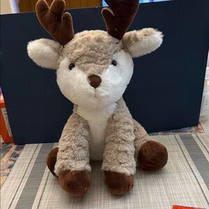 Bearington Reiny plush reindeer stuffed animal